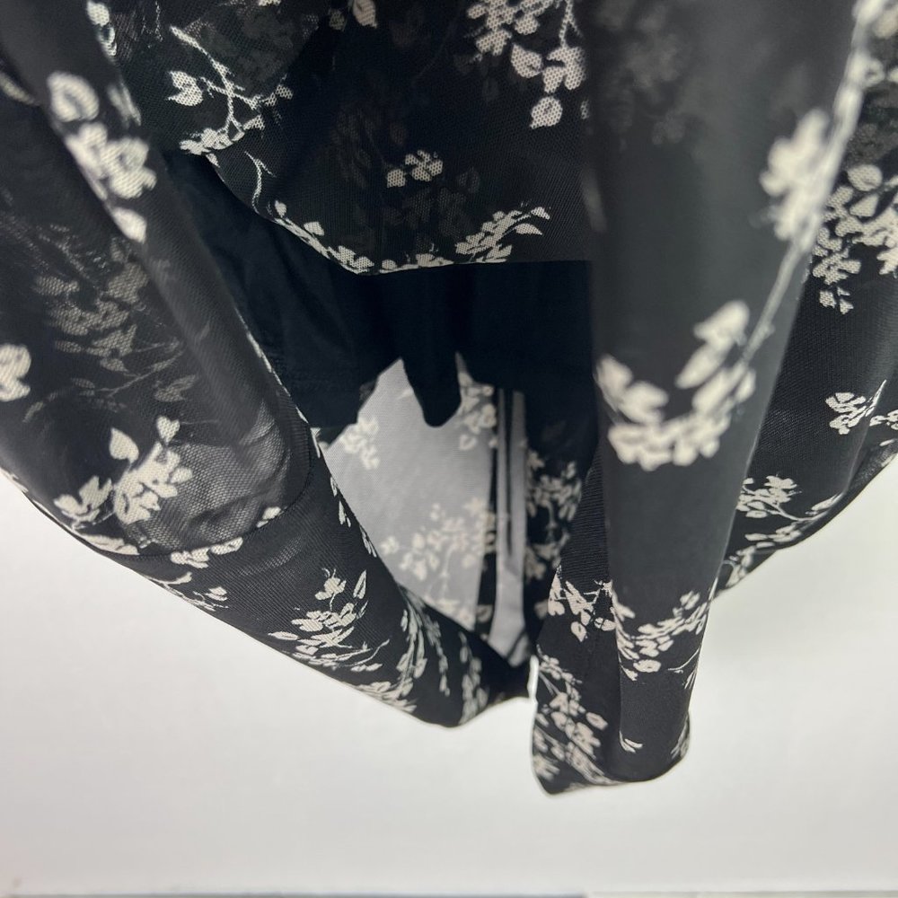NWT Stitch Fix 41 Hawthorn Sophia Sleeveless Midi Dress Black Floral Size 1X - Picture 8 of 13